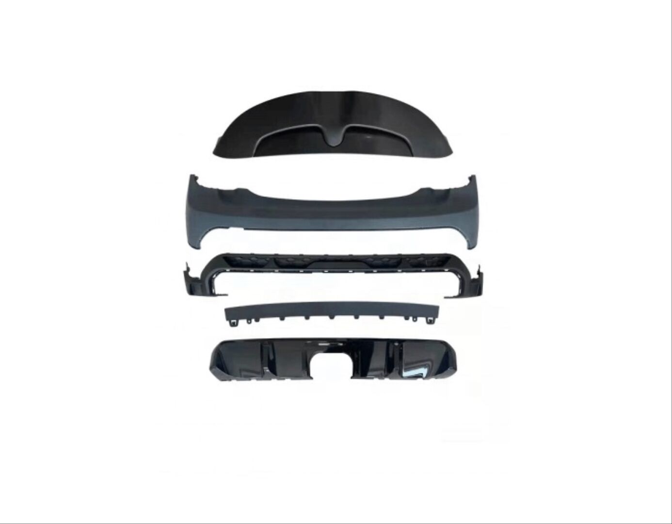 Mini Cooper F55 2021+ Uyumlu Yedek Parça Jcw Arka Tampon Set