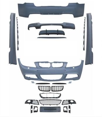 3 Serisi E90 2007-2011 İçin Uyumlu Lci M-Tech Bady Kit (Ön-Arka-Yan-Panjur)