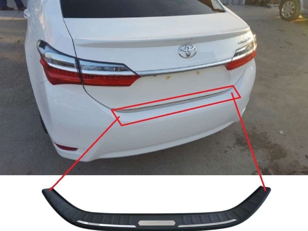 Toyota Corola Uyumlu Yedek Parça  Uyumlu 2014-2018 Arka Tampon Eşik Koruma