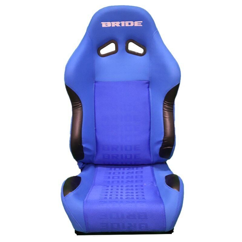 Bride Ayarlanabilir Yanları Deri Mavi Spor Yarış Koltuğu