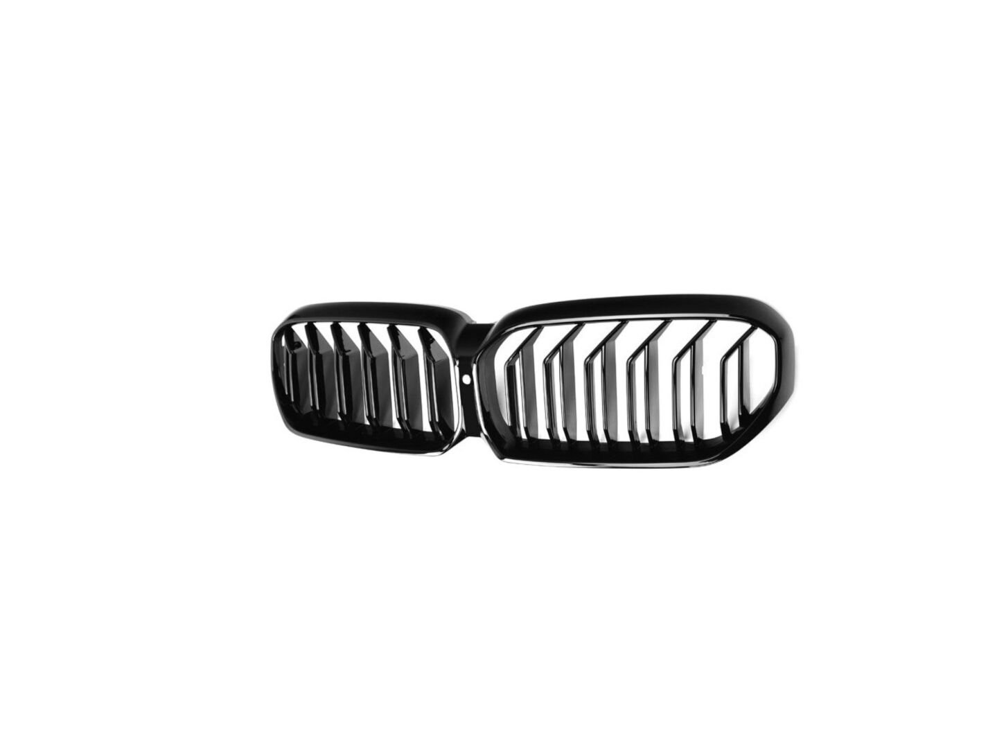 Bmw 5 Serisi G30 2020+Uyumlu Yedek Parça M5 Görünüm Çift Çizgi Böbrek Panjur (Makyajlı Kasa)