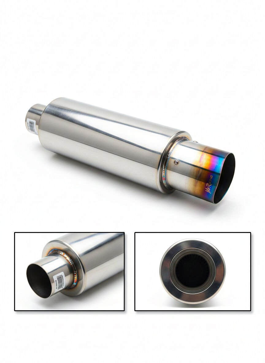 Performans Seri Mavi Yanık Uçlu Spor Egzoz Susturucu