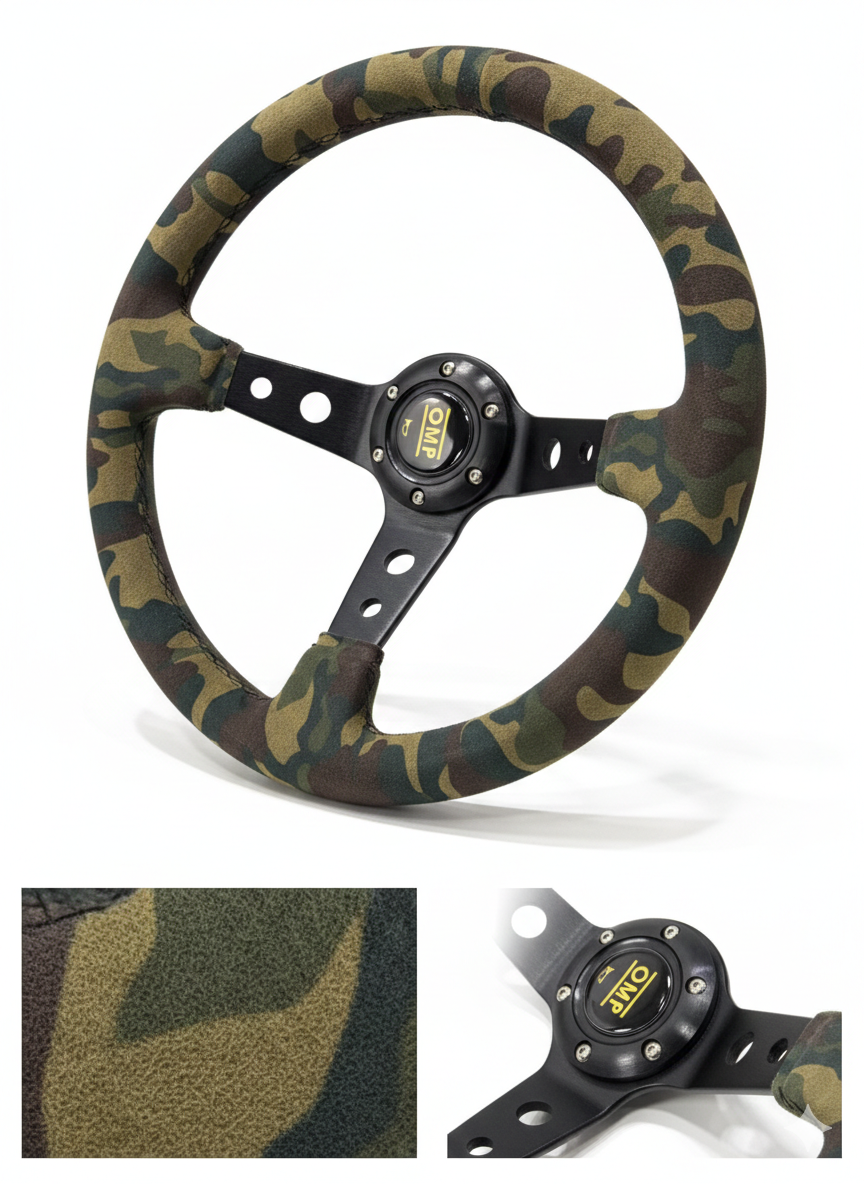 OMP Woodland Camouflage Süet Kaplama Performans Direksiyonu