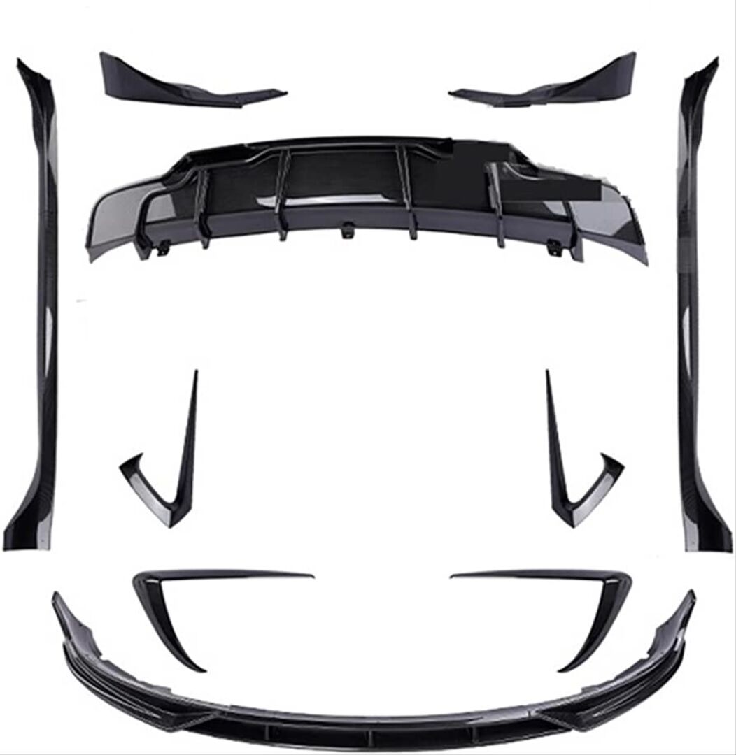 Tesla Model 3 Uyumlu Yedek Parça Aero Body Kit (Parlak Siyah)