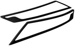 Mitsubishi L200 2019+ Far Çerçevesi Kaplama - Siyah