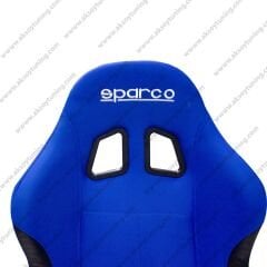 Sparco Ayarlanabilir Yanları Deri Mavi Spor Koltuk
