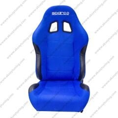Sparco Ayarlanabilir Yanları Deri Mavi Spor Koltuk