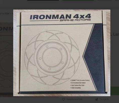 BIMSBR6632 Ön Fren Diski Ford Ranger 2011-2022