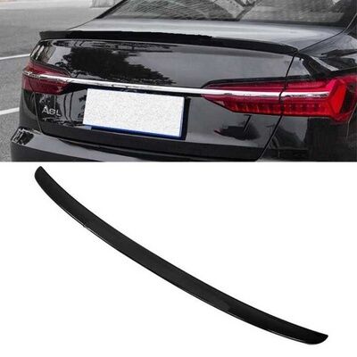Audi A6 2019+  Uyumlu Yedek Parça Spoiler Parlak Siyah
