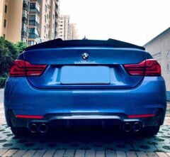 Bmw 4 Serisi 2015-2019 F36 Uyumlu Yedek Parça 4 Kapı M4 Spoiler Parlak Siyah