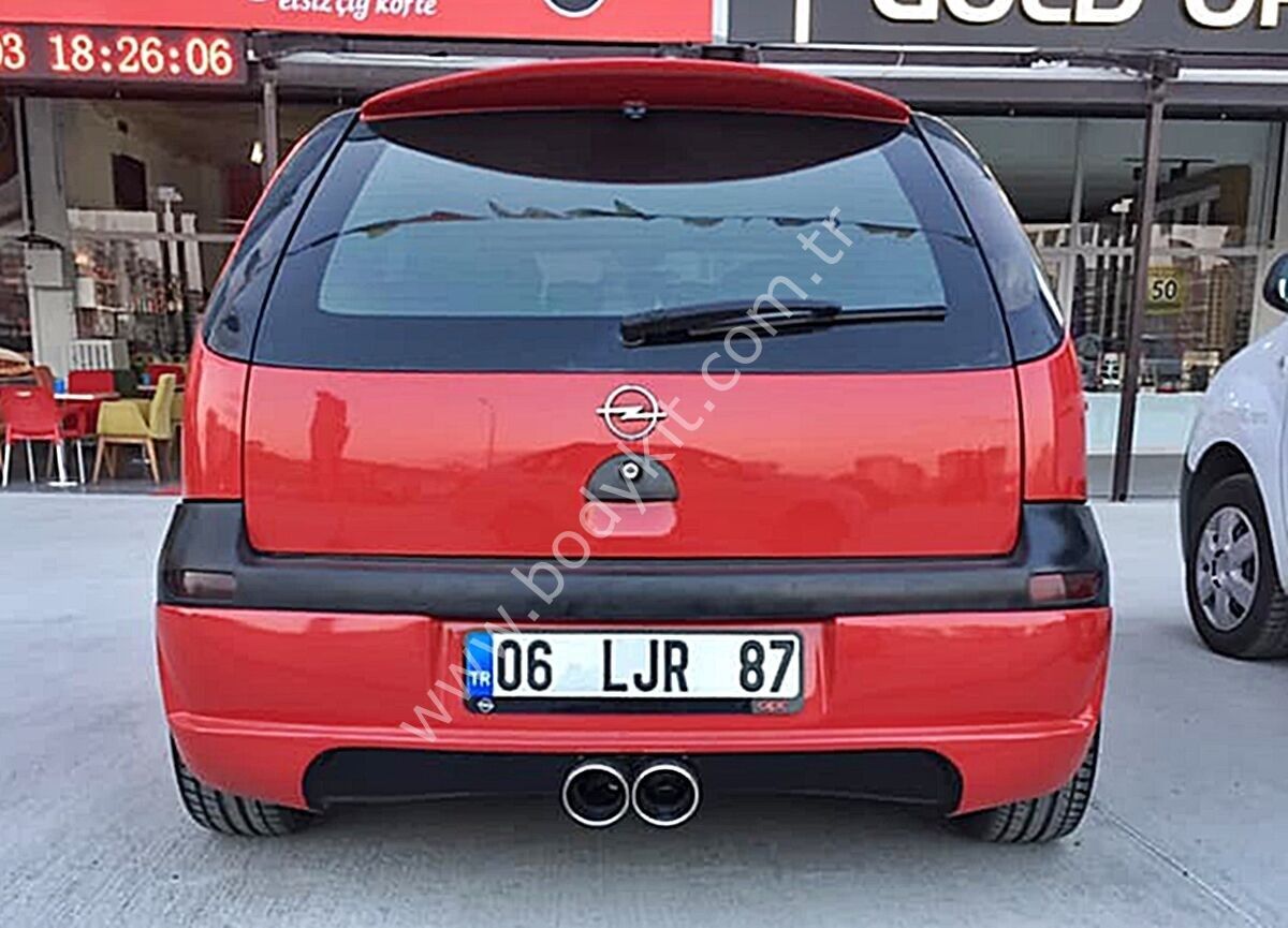 Opel Corsa R32 Uyumlu Yedek Parça Arka Tampon Eki