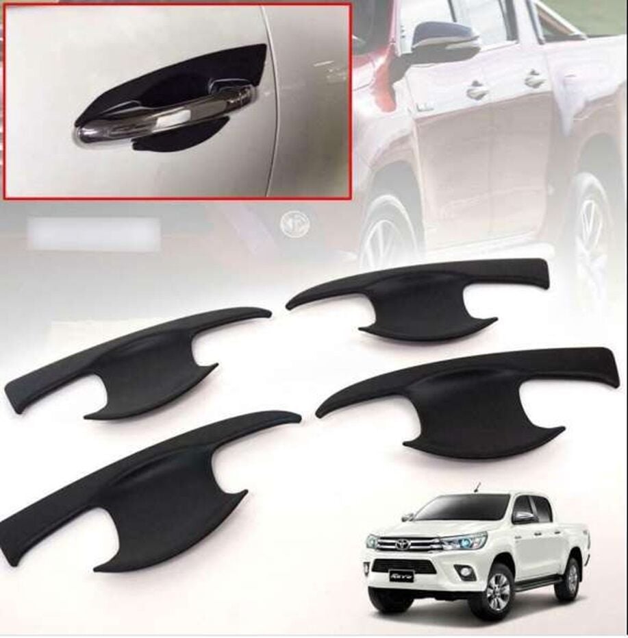 Toyota Hilux 2016+ Uyumlu Yedek Parça Dış Kapı Kolu İç Kaplama ABS Siyah Parça