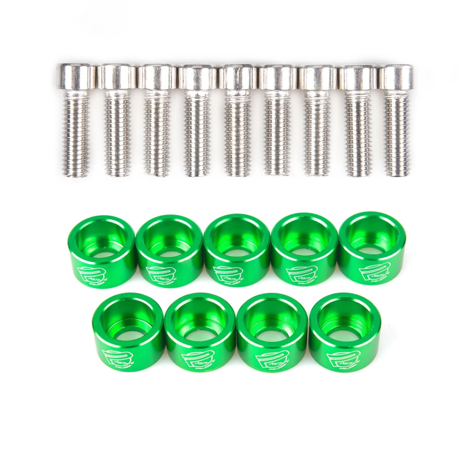 Yeşil Renkli Jdm Vida Pul Seti 10 Adet