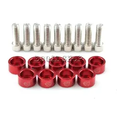 Kırmızı Renkli Jdm Vida Pul Seti 10 Adet
