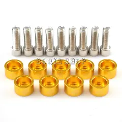 Gold Sarı Renkli Jdm Vida Pul Seti 10 Adet