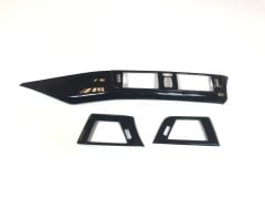 Bmw 3 Serisi F30 Uyumlu Yedek Parça Göğüslük Ve Menfez Kaplama Seti - Piano Black