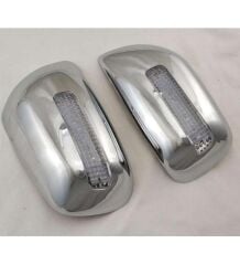 Toyota Rav Uyumlu 4 2006-2012 Uyumlu Yedek Parça Ayna Kapağı ABS Krom LED Parça