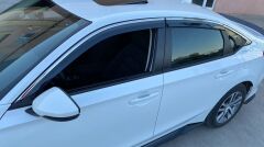 Honda Cıvıc FE1 2022 Için Uyumlu Cam Rüzgarlığı (Krom)