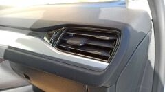 Ford Focus  Uyumlu Yedek Parça  2019+ Menfez Kaplama 3 Parça- Titanyum Siyah