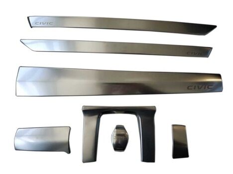 Honda Civic Fc5 Uyumlu Yedek Parça 2016-2020 İç Kaplama Set Silver 7 Parça