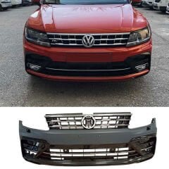 Volkswagen Tiguan Uyumlu Yedek Parça 2016-2019 Ön Tampon + Panjur + Ön Dodik Seti