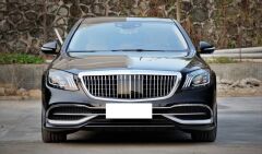 Mercedes W222 S Class 2014+ Uyumlu Yedek Parça Maybach Görünüm Panjur Krom (Logosuz)