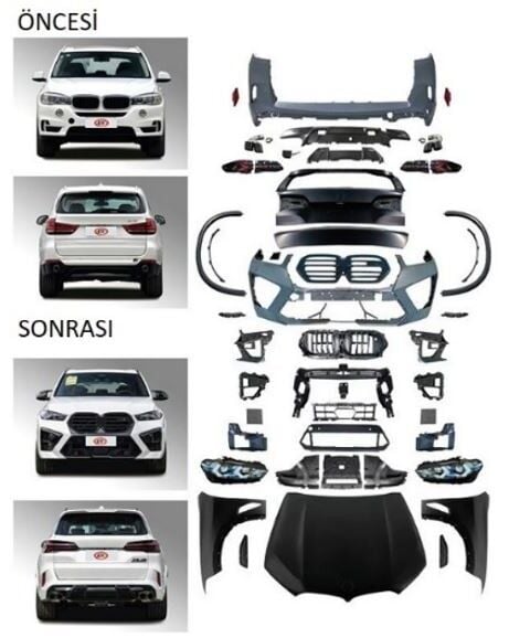 Bmw X5 F15 Uyumlu G05 Lci M Sport Dönüşüm Seti