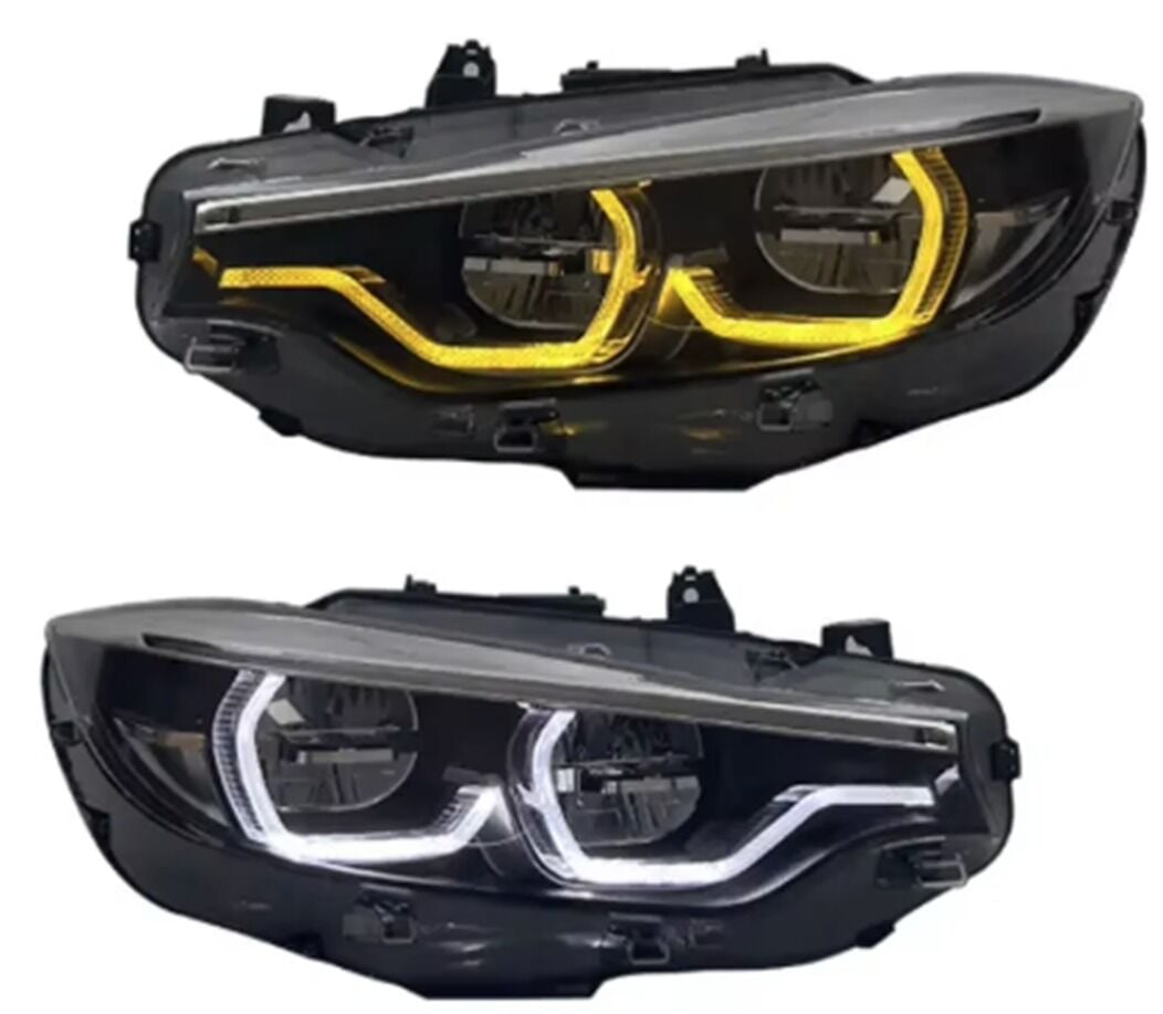 Bmw F32 Makyajsız Uyumlu Adaptive Led Far (Sarı / Beyaz Gündüz Ledi)