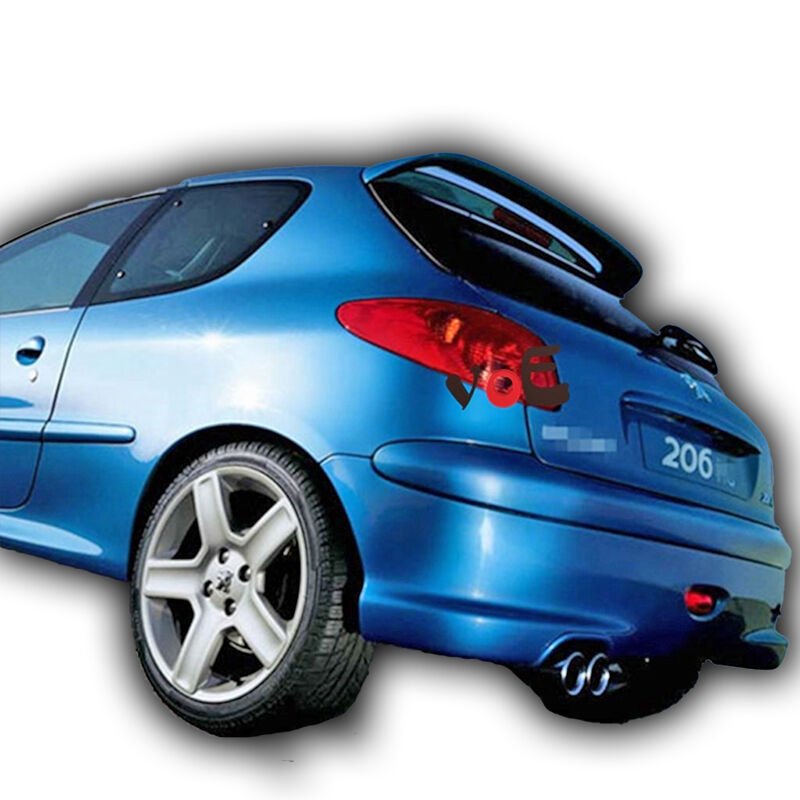 Peugeot 206 Uyumlu Yedek Parça Spoiler Boyasız Fiber