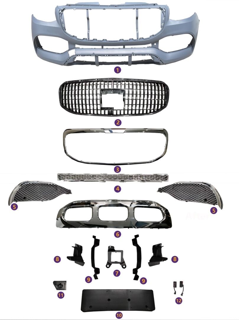 Mercedes W907 Sprinter İçin Uyumlu Yedek Parça Maybach Ön Tampon & Panjur
