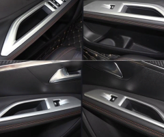 Peugeot 3008 2016+Uyumlu Yedek Parça Kapı Kolçak Kaplaması Silver