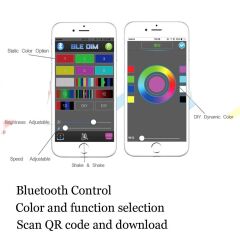 HB4 9006 Rgb Bluetooth Led Xenon Ampul 12v/20W/3000 Lumens (R65)