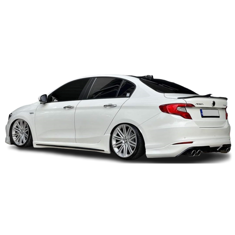 Fiat Egea 2015 - 2021 Custom Style Marşpiyel Plastik Boyasız