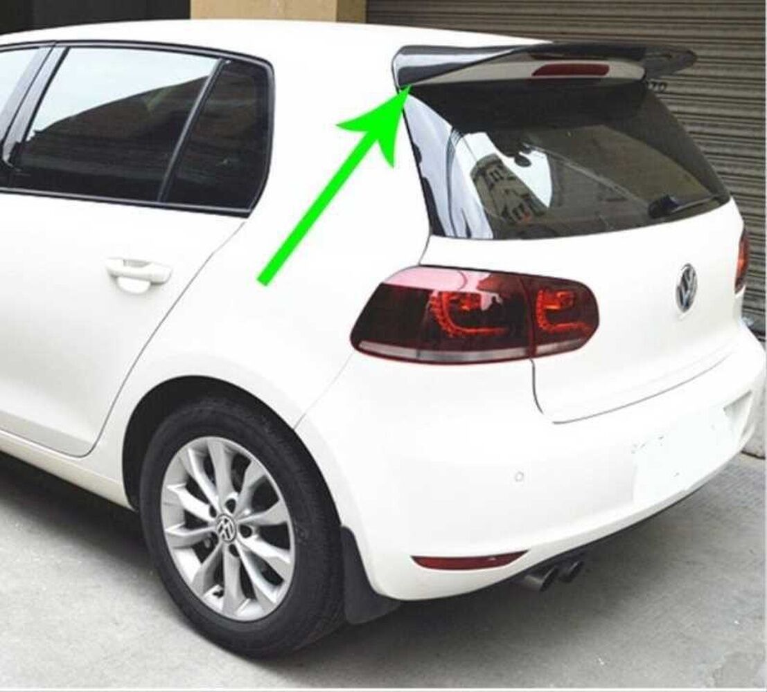 Volkswagen Golf 6 Uyumlu Yedek Parça Spoiler (Piano Black)