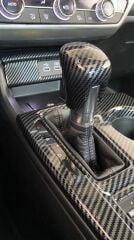 Honda Cıvıc FE1 2022 Için Uyumlu Vıtes Topuzu Kaplama- Karbon