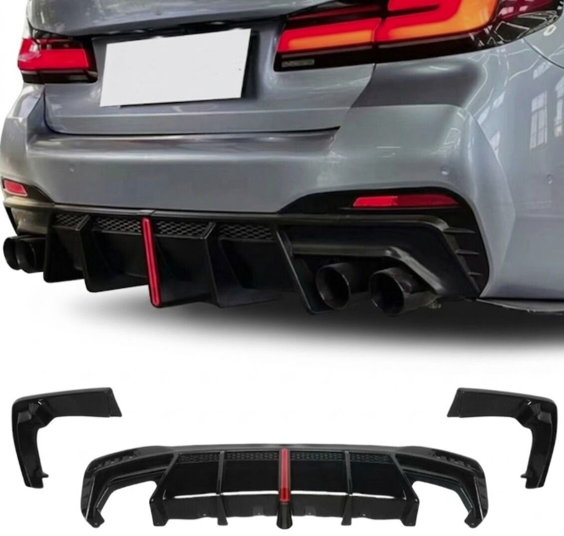 Bmw G30 LCI Ledli Difüzör + Egzoz Ucu
