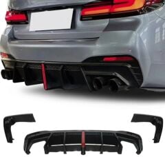 Bmw G30 LCI Ledli Difüzör + Egzoz Ucu