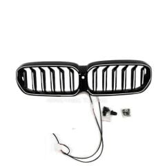 Bmw G30 LCI M5 Beyaz Ledli Panjur Parlak Siyah