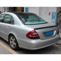 Mercedes W211 (2000-2008) E Serisi Uyumlu Yedek Parça Spoiler Piano Black (Parlak Siyah)