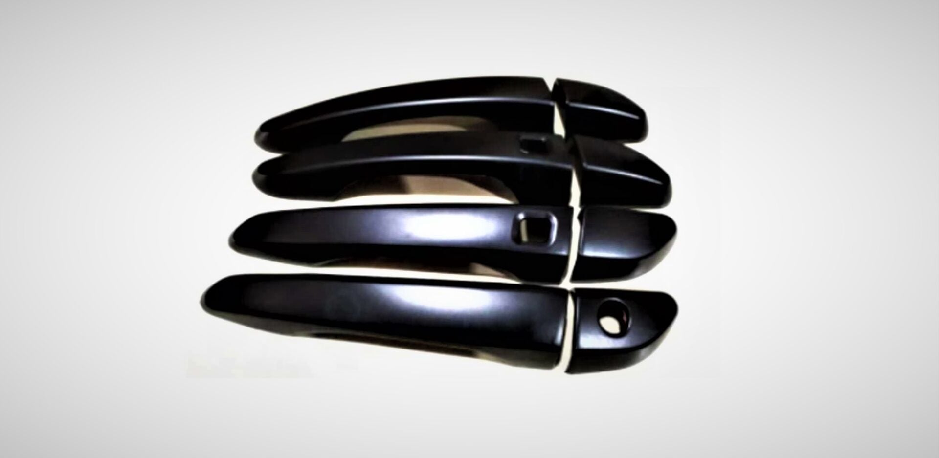 Hyundaı Kona Için Uyumlu Kapı Kolu Kaplama Smart - Pıano Black