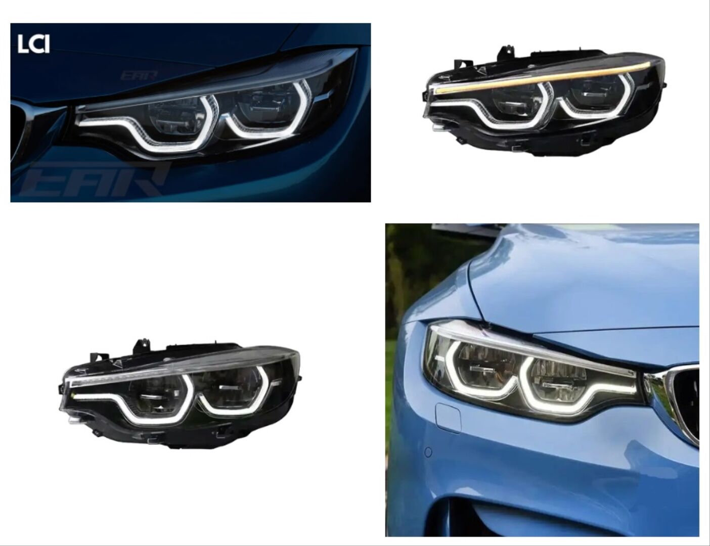Bmw 4 Serisi F32/F36 2013-2015 & 2016-2018 İçin Uyumlu Yedek Parça Makyajlı Led Far (13-15 yazılım ve soket değişimi ile)
