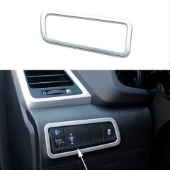 Hyundaı Tucson Için Uyumlu 2015-2018 Kontrol Panel Kaplama - Sılver (ABS)