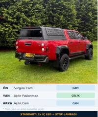 Toyota Revo Hilux Invincible 21+ Uyumlu Yedek Parça Metal Kabin AQM4WD M80