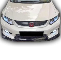 Honda Civic Fb7 Uyumlu Yedek Parça 2010 - 12 Mugen Ön Lip 3 Parça Plastik Boyasız