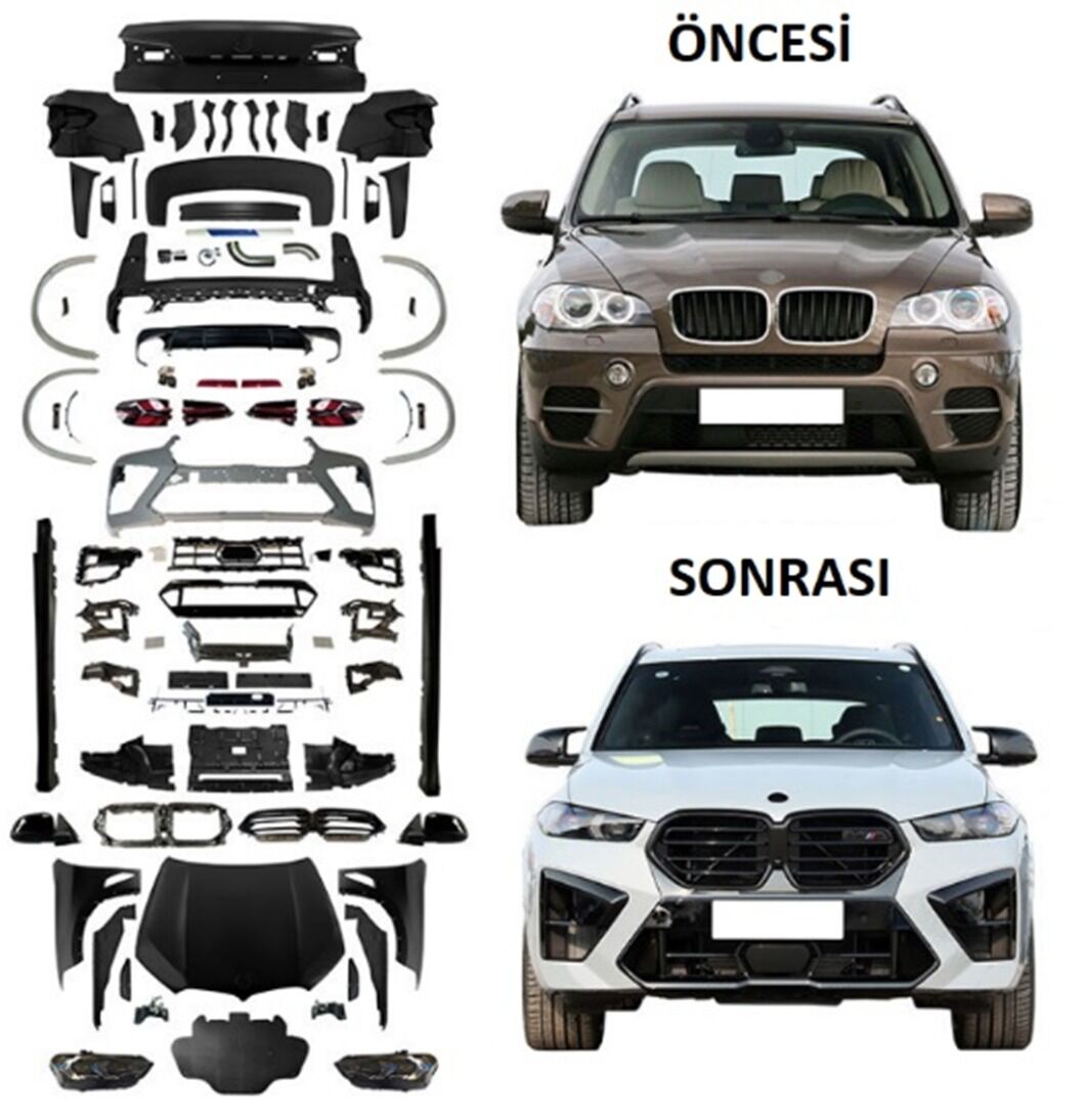 Bmw X5 E70 Uyumlu G05 LCI X5M Dönüşüm Seti
