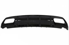 Mercedes W176 16-18 A45 Uyumlu Yedek Parça Difüzör & Egzoz Seti (Parlak Siyah) - Siyah Egzoz İle (Amg Paket İçin )