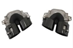 Mercedes W177 Sedan 2019+ Uyumlu Yedek Parça Difüzör & Egzoz Seti - Siyah Egzoz İle