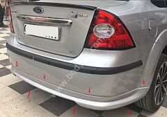 Ford Focus 2 Uyumlu yedek Parça  Sedan Arka Tampon Eki