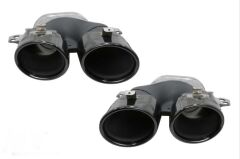 Mercedes W205 C Serisi Uyumlu Yedek Parça C43 Difüzör & Egzoz Seti (Amg Sedan ) (Siyah Egzoz İle)