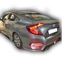 Honda Civic Fc5 Uyumlu Yedek Parça 2016 - 2021 Mugen Arka Ek Plastik Boyasız